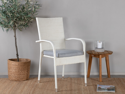 Venture Home Anna Matstolar 2-Pack Vit Utomhus