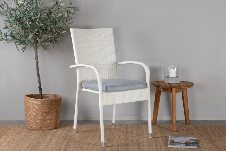 Venture Home Anna Matstolar 2-Pack Vit Utomhus