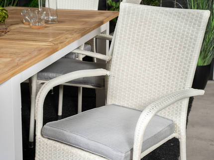 Venture Home Anna Matstolar 2-Pack Vit Utomhus