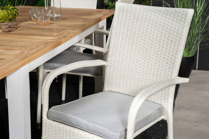Venture Home Anna Matstolar 2-Pack Vit Utomhus