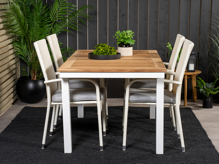 Venture Home Anna Matstolar 2-Pack Vit Utomhus