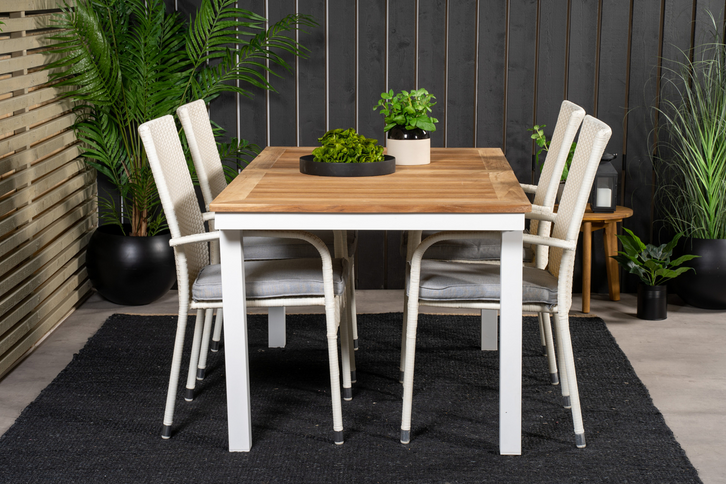 Venture Home Anna Matstolar 2-Pack Vit Utomhus