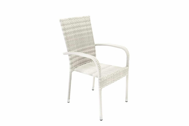 Venture Home Anna Matstolar 2-Pack Vit Utomhus