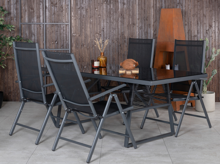 Venture Home Break Positionsstolar 2-pack Svart