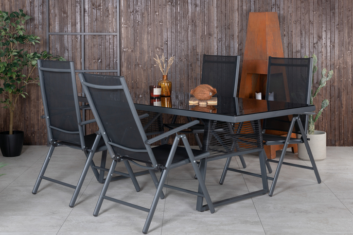 Venture Home Break Positionsstolar 2-pack Svart