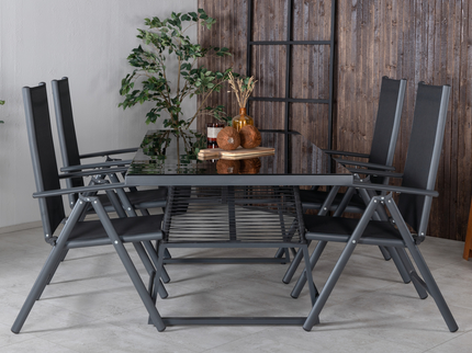 Venture Home Break Positionsstolar 2-pack Svart