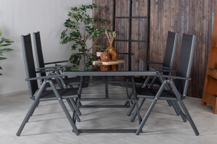 Venture Home Break Positionsstolar 2-pack Svart