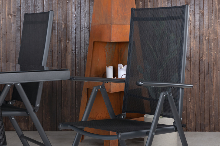 Venture Home Break Positionsstolar 2-pack Svart