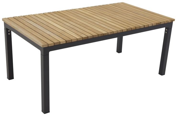Venture Home Brasilia Soffbord 75 x 110 x 60 Svarta Ben Utomhus