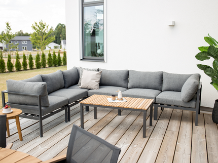 Venture Home Brasilia Soffbord 75 x 110 x 60 Svarta Ben Utomhus