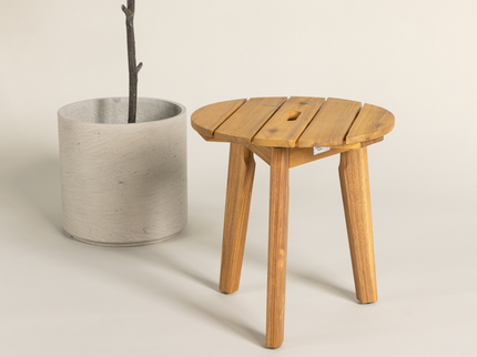 Venture Home Chania Sidobord Ø40 Natur Utomhus