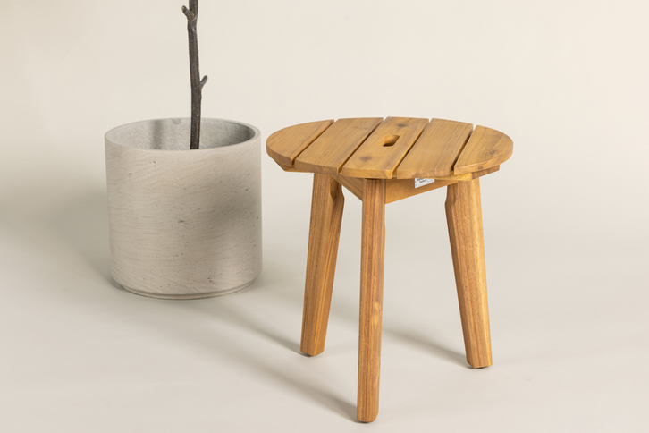 Venture Home Chania Sidobord Ø40 Natur Utomhus