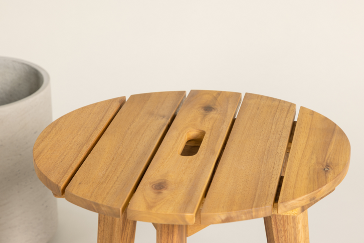 Venture Home Chania Sidobord Ø40 Natur Utomhus