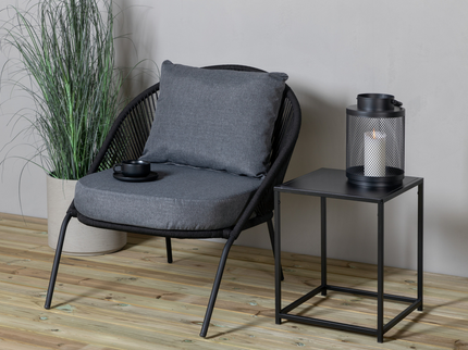 Venture Home Lindos Loungefåtöljer Svart 2-Pack