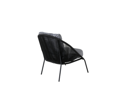 Venture Home Lindos Loungefåtöljer Svart 2-Pack