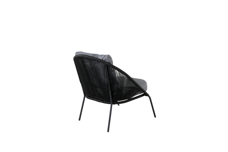 Venture Home Lindos Loungefåtöljer Svart 2-Pack