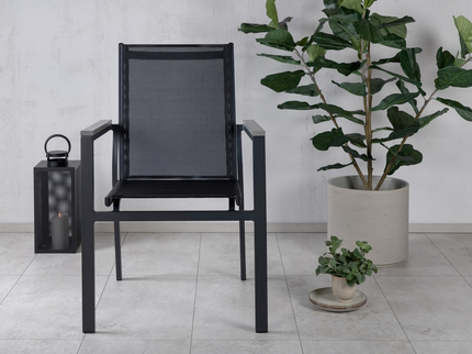 Venture Home Parma Matstolar 2-pack Svart Utomhus