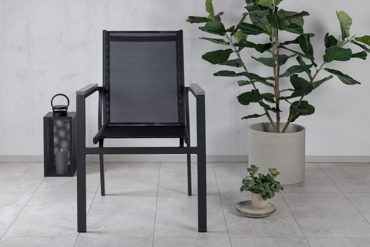 Venture Home Parma Matstolar 2-pack Svart Utomhus