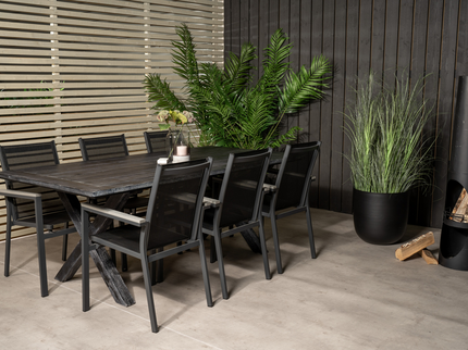 Venture Home Parma Matstolar 2-pack Svart Utomhus
