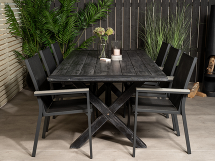 Venture Home Parma Matstolar 2-pack Svart Utomhus