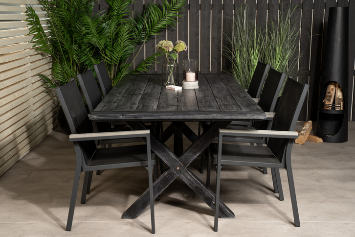 Venture Home Parma Matstolar 2-pack Svart Utomhus