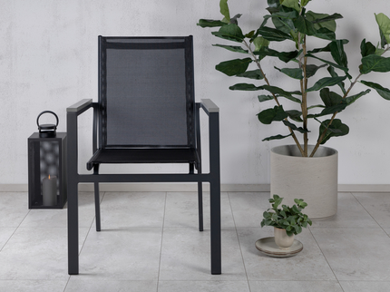 Venture Home Parma Matstolar 2-pack Svart Utomhus