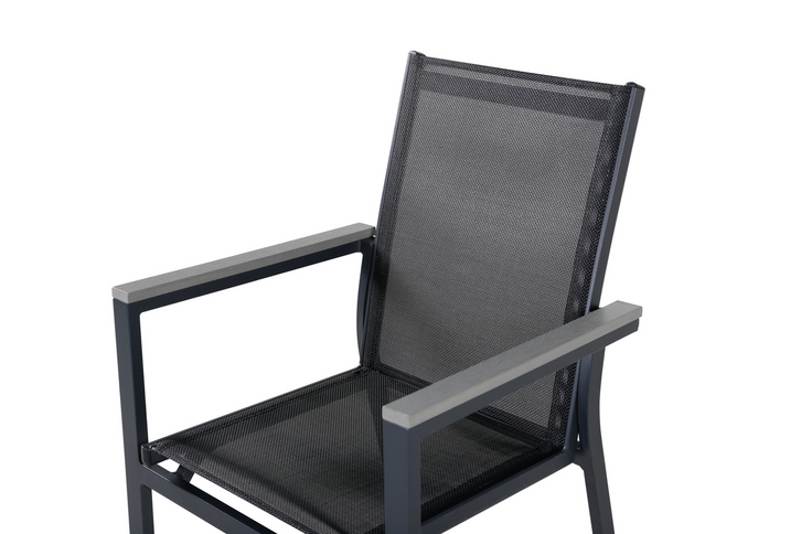 Venture Home Parma Matstolar 2-pack Svart Utomhus