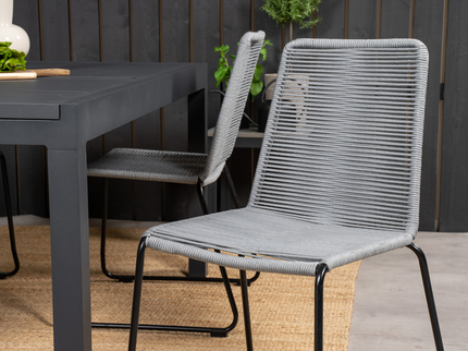 Venture Home Lindos Matstolar 2-Pack Grå Utomhus
