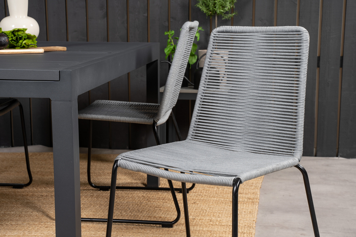 Venture Home Lindos Matstolar 2-Pack Grå Utomhus