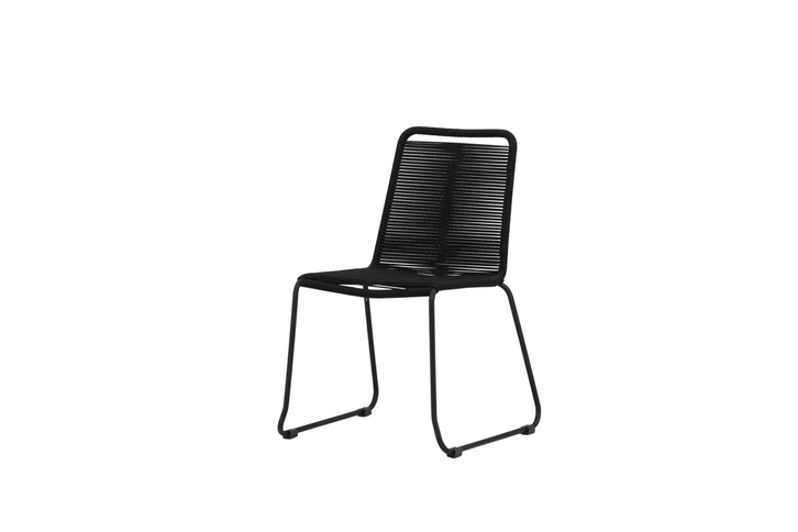 Venture Home Lindos Matstolar 2-Pack Svart Utomhus