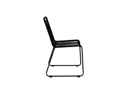 Venture Home Lindos Matstolar 2-Pack Svart Utomhus