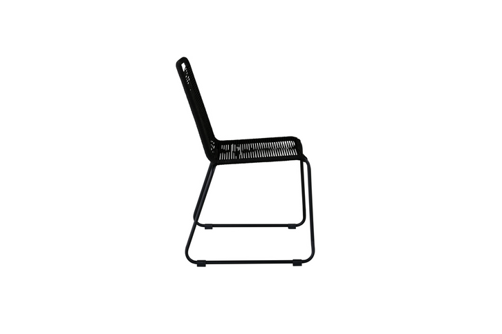 Venture Home Lindos Matstolar 2-Pack Svart Utomhus