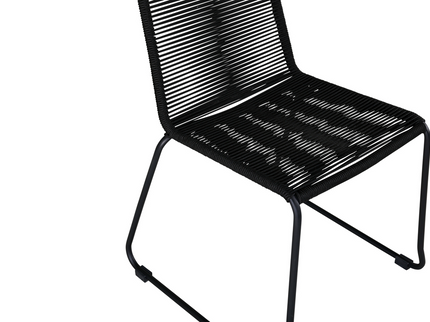 Venture Home Lindos Matstolar 2-Pack Svart Utomhus