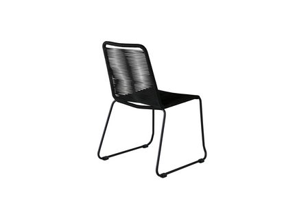Venture Home Lindos Matstolar 2-Pack Svart Utomhus