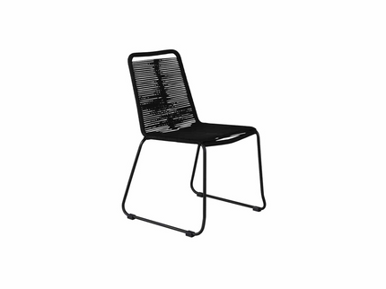 Venture Home Lindos Matstolar 2-Pack Svart Utomhus