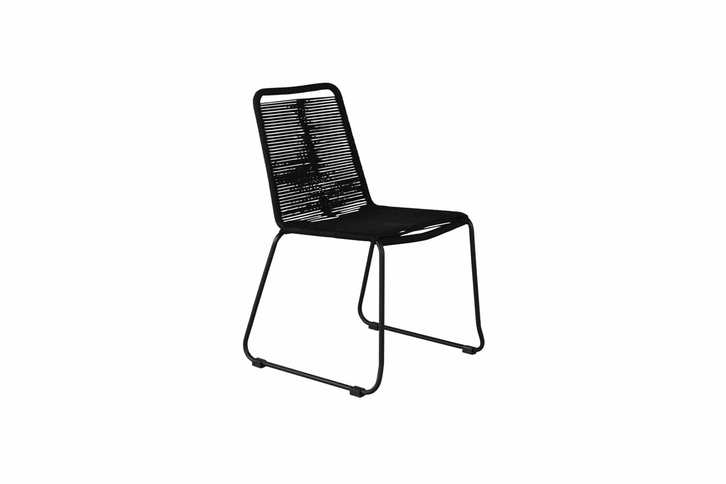 Venture Home Lindos Matstolar 2-Pack Svart Utomhus