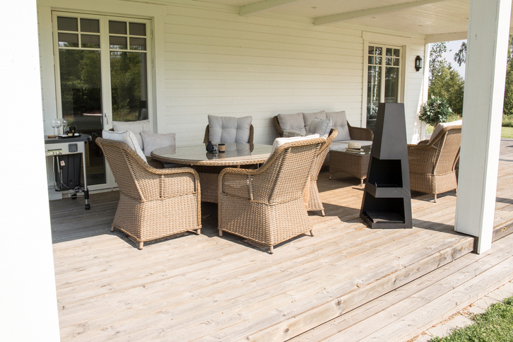 Venture Home Bastian Eldstad 40 x 40 x 120 Svart