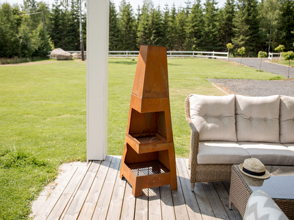 Venture Home Bastian Eldstad Ø50 Rusty