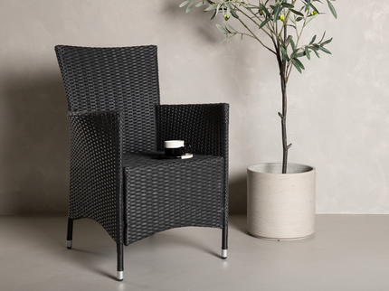 Venture Home Knick Matstolar 2-Pack Svart Utomhus