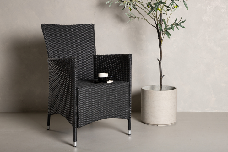 Venture Home Knick Matstolar 2-Pack Svart Utomhus