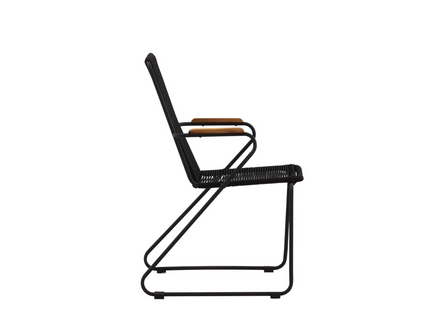 Venture Home Bois Matstolar 2-Pack Svart Utomhus