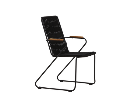 Venture Home Bois Matstolar 2-Pack Svart Utomhus