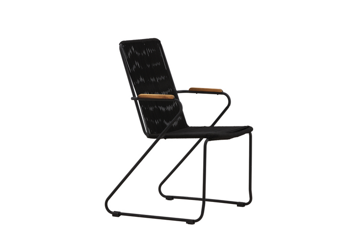 Venture Home Bois Matstolar 2-Pack Svart Utomhus