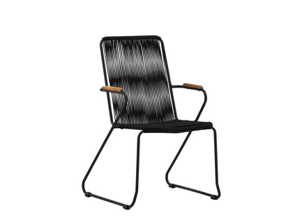 Venture Home Bois Matstolar 2-Pack Svart Utomhus