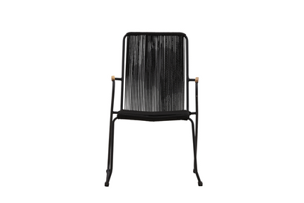 Venture Home Bois Matstolar 2-Pack Svart Utomhus