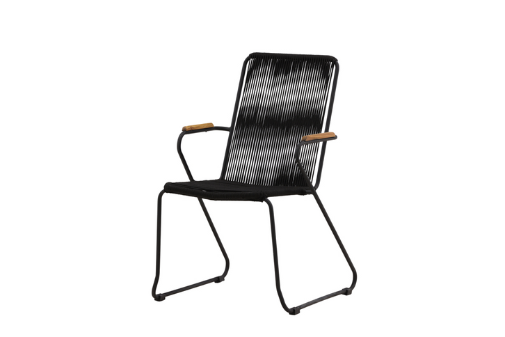 Venture Home Bois Matstolar 2-Pack Svart Utomhus