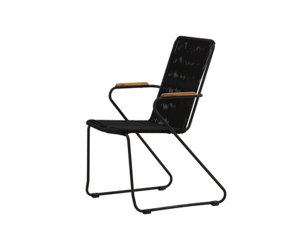 Venture Home Bois Matstolar 2-Pack Svart Utomhus