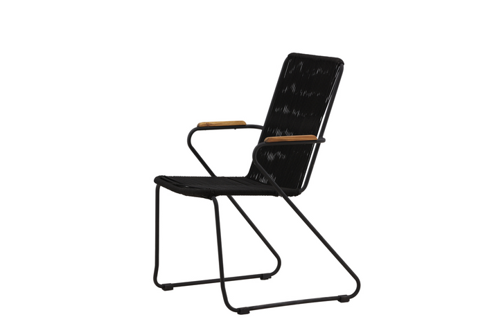 Venture Home Bois Matstolar 2-Pack Svart Utomhus