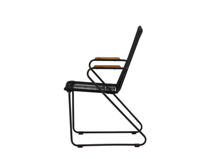 Venture Home Bois Matstolar 2-Pack Svart Utomhus