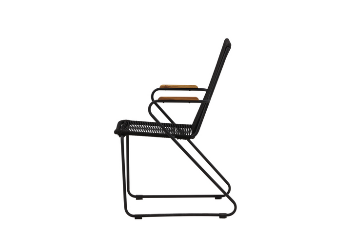 Venture Home Bois Matstolar 2-Pack Svart Utomhus